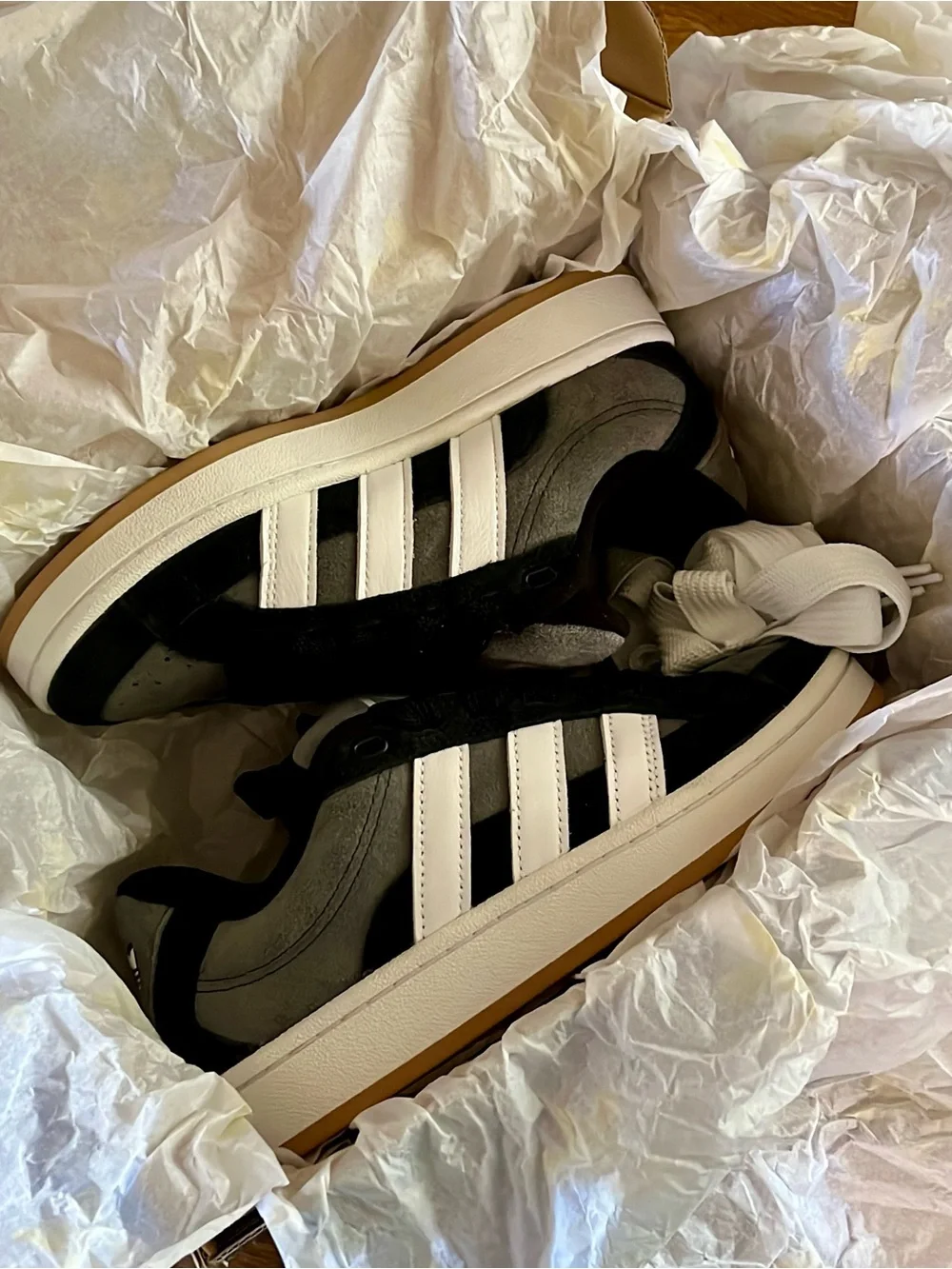 ADIDAS NIB Campus '00s Beta Gray Black Sneakers Unisex Shoes size 4.5 M 5.5 W